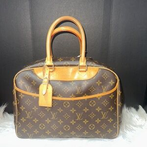 Louis Vuitton Monogram Tan and Brown Briefcase